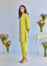 LUMA CO-ORD SET - PEAR GREEN