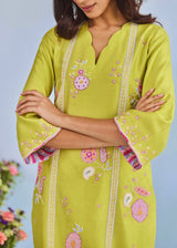 LUMA CO-ORD SET - PEAR GREEN