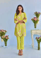 LUMA CO-ORD SET - PEAR GREEN