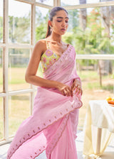 NAIMA SAREE - LIGHT PINK