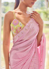 NAIMA SAREE - LIGHT PINK