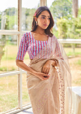 EKA SAREE EZZA BLOUSE SET - ROSE GOLD