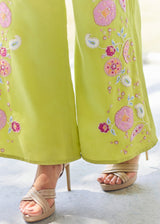 VARYA CO-ORD SET - PEAR GREEN