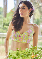 VARYA CO-ORD SET - PEAR GREEN