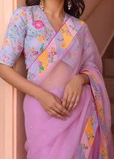 Emmy Saree Blouse Set - Lilac