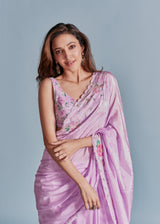 Neha Shetty in our Iva saree Blouse Set - Mauve