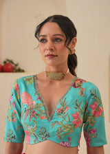 Niharika Konidela in our Nargis saree Fiza Blouse - Fuchsia Pink