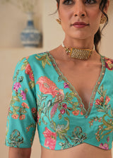 Niharika Konidela in our Nargis saree Fiza Blouse - Fuchsia Pink