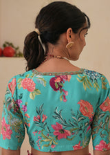 Niharika Konidela in our Nargis saree Fiza Blouse - Fuchsia Pink