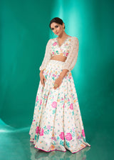 Nikita Dutta in our Maya Lehenga Set - Cream