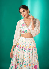 Nikita Dutta in our Maya Lehenga Set - Cream