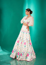 Nikita Dutta in our Maya Lehenga Set - Cream