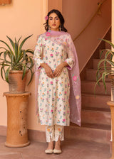 Nova Kurta Set - Cream