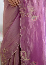 IDIKA TISSUE SAREE-PURPLE
