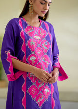 JASMINE CO-ORD SET-ROYAL PURPLE