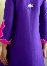 JASMINE CO-ORD SET-ROYAL PURPLE