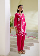 LUMA CO-ORD SET - VERMILION RED