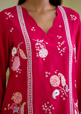 LUMA CO-ORD SET - VERMILION RED