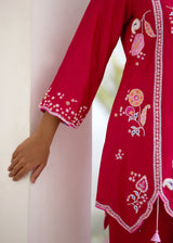 LUMA CO-ORD SET - VERMILION RED