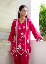 LUMA CO-ORD SET - VERMILION RED