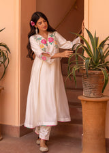 Zia Kurta Set - Cream