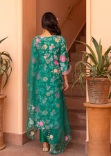 MITALI WADHWA IN OUR Seri Kurta Set - Emerald Green