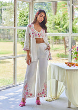 Shamita Shetty in our Tiera Three Piece Co-ord Set - Off White