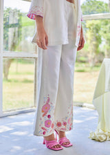 Shamita Shetty in our Tiera Three Piece Co-ord Set - Off White