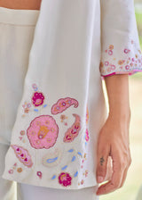 Shamita Shetty in our Tiera Three Piece Co-ord Set - Off White