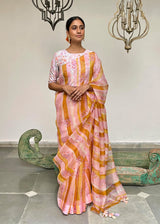 Stripe Saree - Multicolour