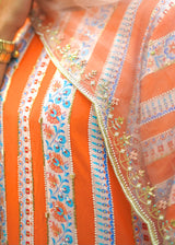 Vali Kurta Set - Orange