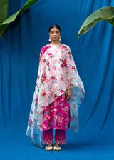 Bahaar Kurta Set - Burgundy