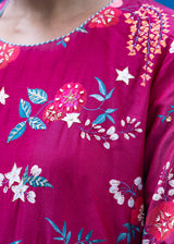 Bahaar Kurta Set - Burgundy