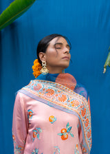 Santra Kurta Set - Coral Beige