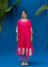 Inaayat Kurta Set - Berry Pink