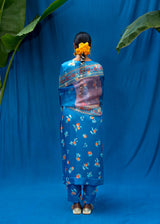 Santra Kurta Set - Yale Blue