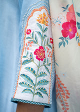 Inaayat Short Kurta Set - Powder Blue