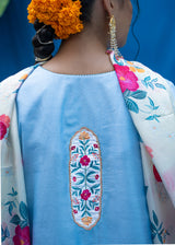 Inaayat Short Kurta Set - Powder Blue