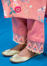 Bahaar Kurta Set - Salmon Peach