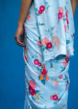 Bahaar Saree - Powder Blue