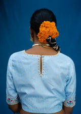 Bahaar Saree Ruhi Blouse Set - Powder Blue