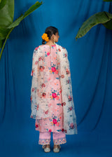 Bahaar Kurta Set - Coral Beige