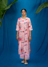 Bahaar Kurta Set - Coral Beige