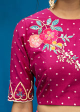 Ruhi Blouse - Burgundy