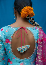 Bahaar Lehenga Bahaar Blouse Set - Turquoise Blue