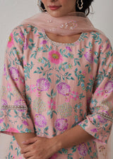 Sia Kurta Set - Peach