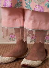 Sia Kurta Set - Peach