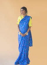 Tile Saree - Royal Blue