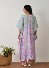 Sia Long Kaftan - Lavender-Sage Green
