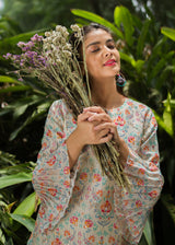 Suzani Bell Kurta Set - Off-White